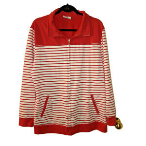 Princess Cruises Women Spring Jacket XXL Peach/Coral Long Sleeves